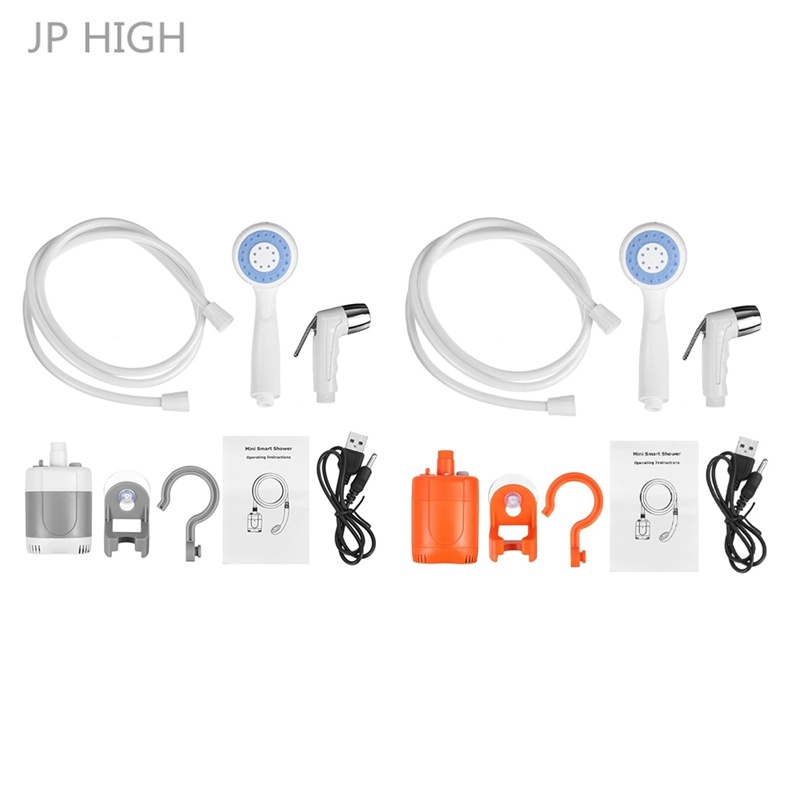 New USB Rechargeable Portable Car Washer Camping Shower Set Car Shower Washer Pump for Outdoor Campi