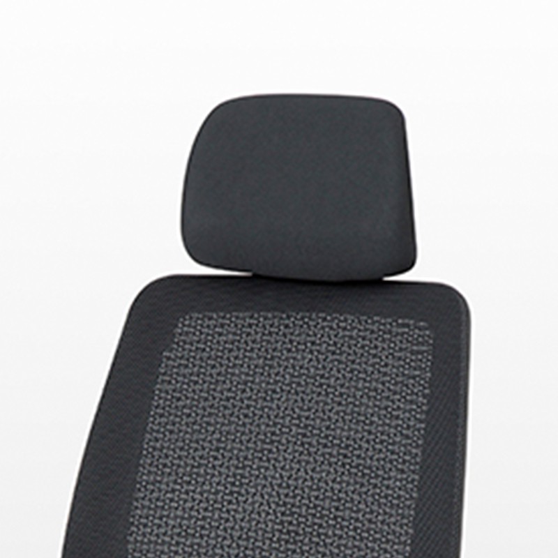 Modernform อุปกรณ์ พนักพิงศีรษะ สำหรับ Steelcase รุ่น SERIES 2 เฟรมดำ หุ้มผ้าตาข่าย สีดำ