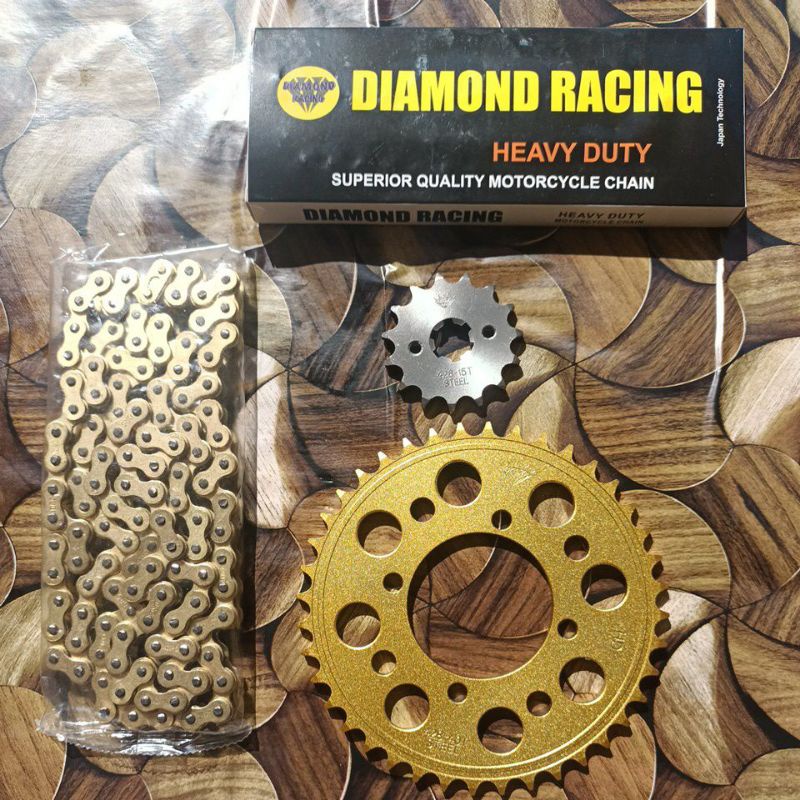 ชุดโซ่ Diamond yamaha 420 oring Y125/Lc135/Rxz/vf3i