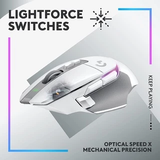 Logitech G502 X PLUS GAMING MOUSE (เมาส์เกมมิ่งไร้สาย เกรดโปร LIGHTSPEED สวิตช์ไฮบริด LIGHTFORCE รุ่นแรก LIGHTSYNC RGB)