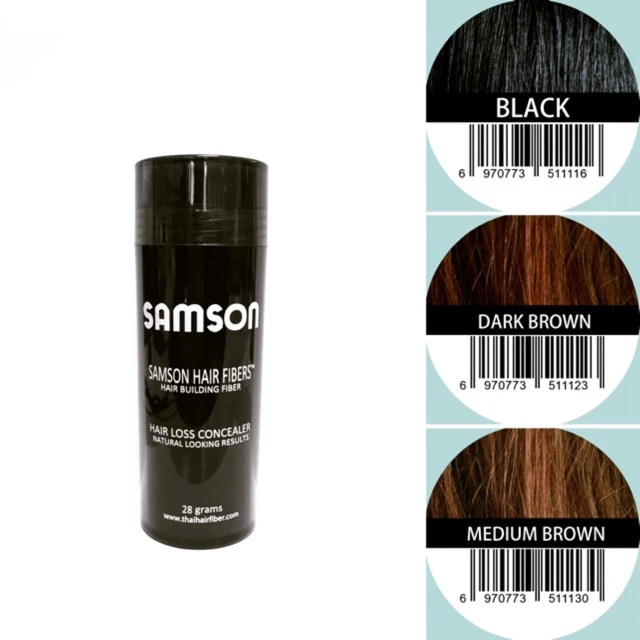 พร้อมส่ง SAMSON Hair Fiber 30g ผงไฟเบอร์ปกปิดผมบาง เพิ่มผมหนา