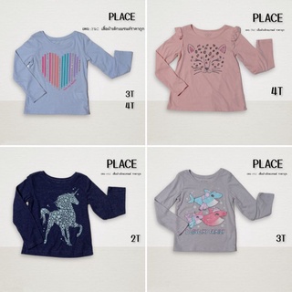 เสื้อยืดแขนยาวเด็ก เนื้อผ้าเบา ใส่ไม่ร้อน  แบรนด์ PLACE