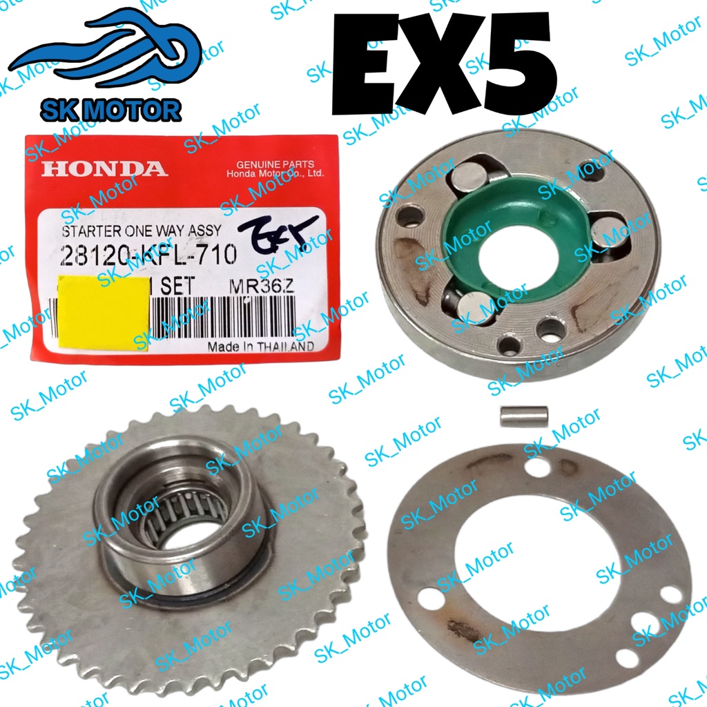 Honda EX5 DREAM EX5 CLASS1 WAVE100 MR1 CT100 KRISS 100 E BONUS 110 DEMAK MR1 Starter One Way Clutch 