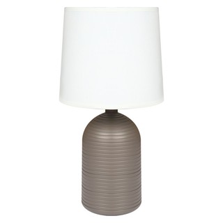 โคมไฟตั้งโต๊ะ ไฟตั้งโต๊ะ CARINI CONTEMPORARY AT15291TP สีขาว/สีน้ำตาล โคมไฟ โคมไฟและหลอดไฟ TABLE LAMP CARINI CONTEMPORAR
