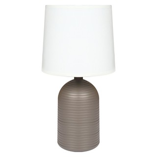 โคมไฟตั้งโต๊ะ ไฟตั้งโต๊ะ CARINI CONTEMPORARY AT15291TP สีขาว/สีน้ำตาล โคมไฟ โคมไฟและหลอดไฟ TABLE LAMP CARINI CONTEMPORAR