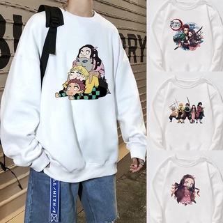 เสื้อสเวตเตอร์ส ําหรับ Unisex แขนยาวมีฮู้ดพิมพ์ลาย Demon Slayer Kimetsu No Yaiba Anime