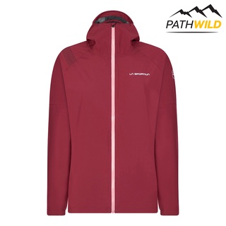 เสื้อกันฝน LA SPORTIVA RUN JACKET WOMEN / RED PLUM กันฝนกันลมอย่างมีประสิทธิภาพ และน้ำหนักที่เบาแบบ SUPER LIGHTWEIGHT