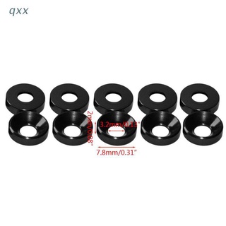 [Qxx] ใหม่ปะเก็นอลูมิเนียมอัลลอยด์ M3 Anodized Countersunk Head Bolt