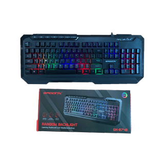 GADONX GK-8740คีย์บอร์ดเกมมิ่งมีไฟ rainbow Backlight Gaming Keyboard!!