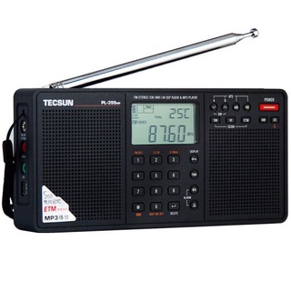 Tecsun PL-398MP ตัวรับสัญญาณวิทยุ FM / AM แบบเต็มแบนด์ และเครื่องเล่น MP3