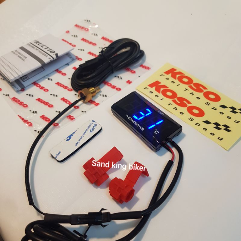[โฉมล่าสุด! ✅]Koso  super slim  มิเตอร์วัดความร้อน เซนเซอร์วัดอุณหภูมิ Koso sensor temperature Koso 