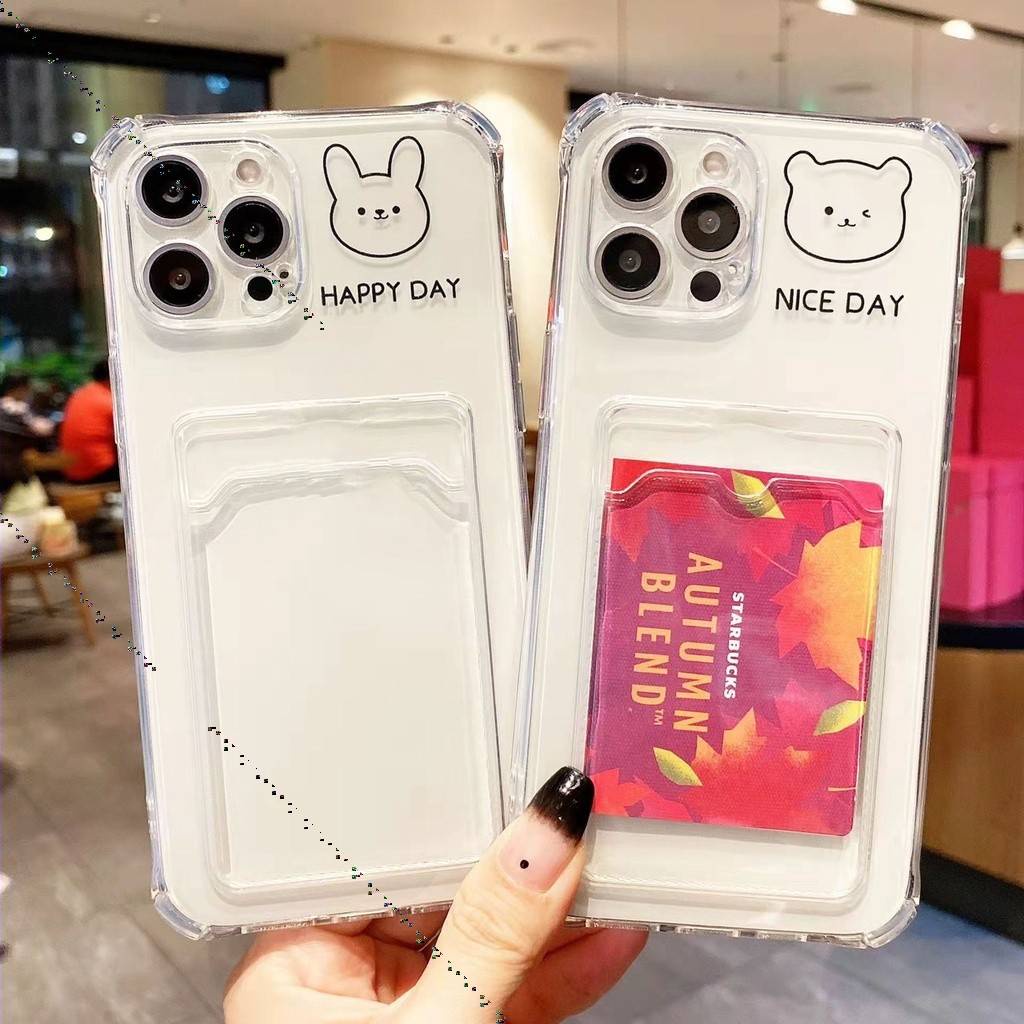 KIDDY เคสโทรศัพท์มือถือ สีใส แบบนิ่ม พิมพ์ลาย สำหรับ 11 pro max xs max xr 7 plus 12 pro max 13 13pro 13pro #420