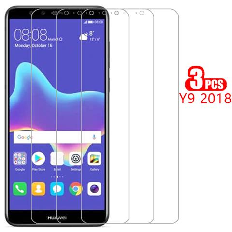 กระจกนิรภัยป้องกันสําหรับ Huawei Y9 2018 ป้องกันหน้าจอบน Y92018 y 9 9y ฟิล์มนิรภัย Huawei Huawei Hua