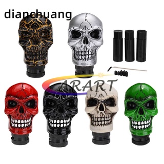 Universal Skull Head สไตล์รถบรรทุกเกียร์ธรรมดาเกียร์ Knob Le…