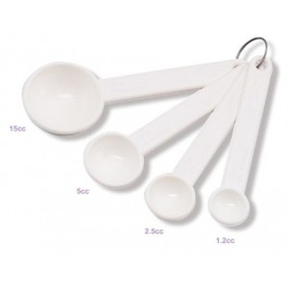 เซตช้อนตวงพลาสติกสีขาว 4 ชิ้น / เซต Plastic Measuring Spoons รุ่น SN4691