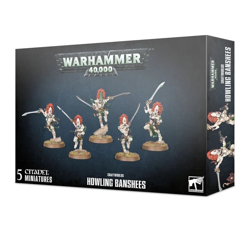 Warhammer 40k – Eldar Aeldari Howling Banshees X6 – Métal – NIB OOP Games Workshop Blister