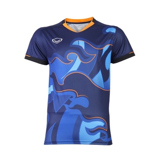 GRAND SPORT เสื้อคอวีชายแขนสั้นพิมพ์ลาย (SEA Games 2021) รหัส : 072050