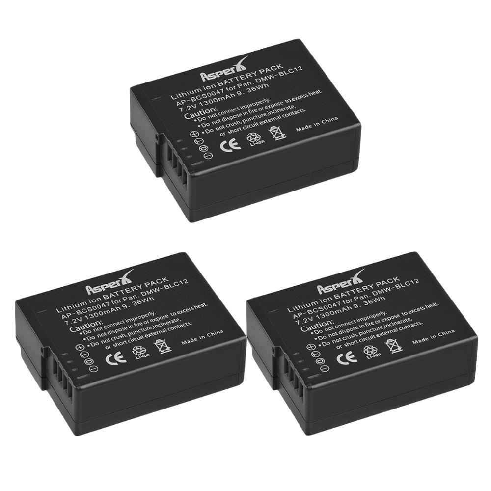 Lot De 2 Batteries Dot.Foto DMW-BLC12 / DMW-BLC12E Premium 7.2V 1200mAh Rechargeables Pour Panasonic Lumix