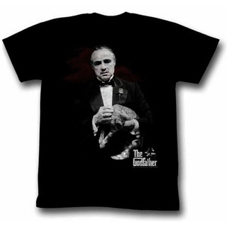 [S-5XL]เสื้อยืด พิมพ์ลาย Marfia Movie The Godfather สีดํา สําหรับผู้ชาย 774515