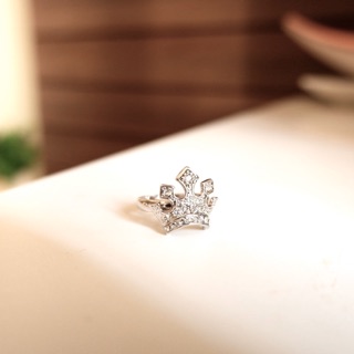 แหวนแฟชั่น Crown Ring with crystal