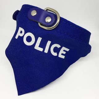 ปลอกคอสุนัขตำรวจ POLICE ปลอกคอแฟชั่น ปลอกคอแมว ปลอกคอผ้า dog collar fashion collar