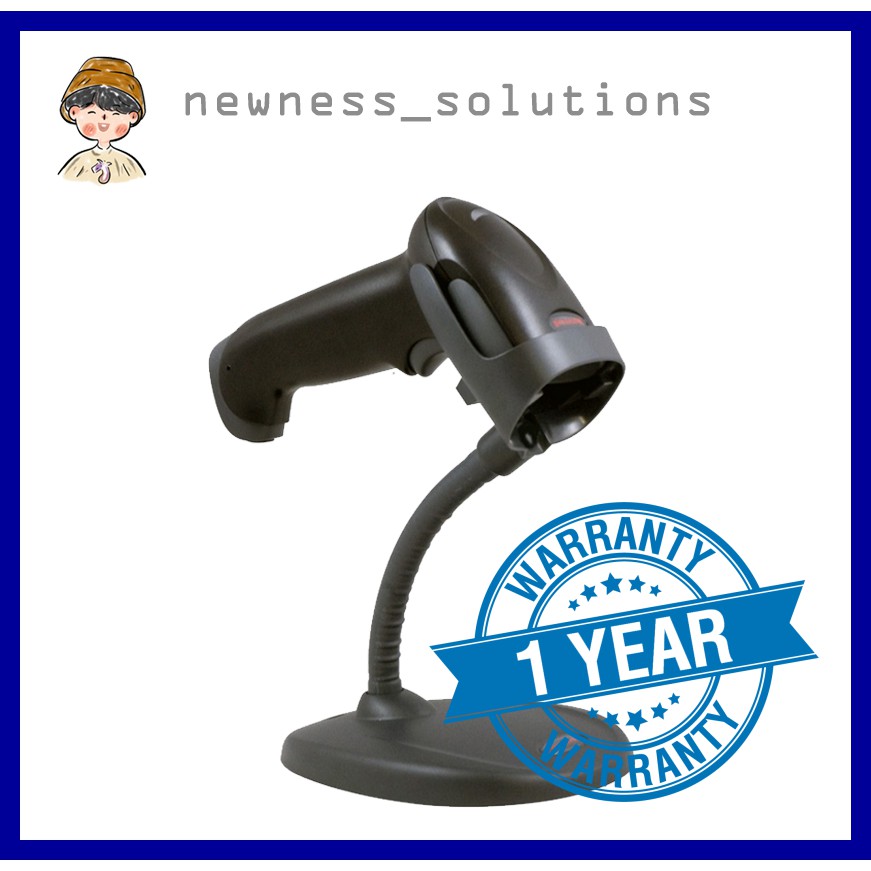 เครื่องอ่านบาร์โค้ด Honeywell Voyager 1250g + ขาตั้ง (1D Barcode Scanner)
