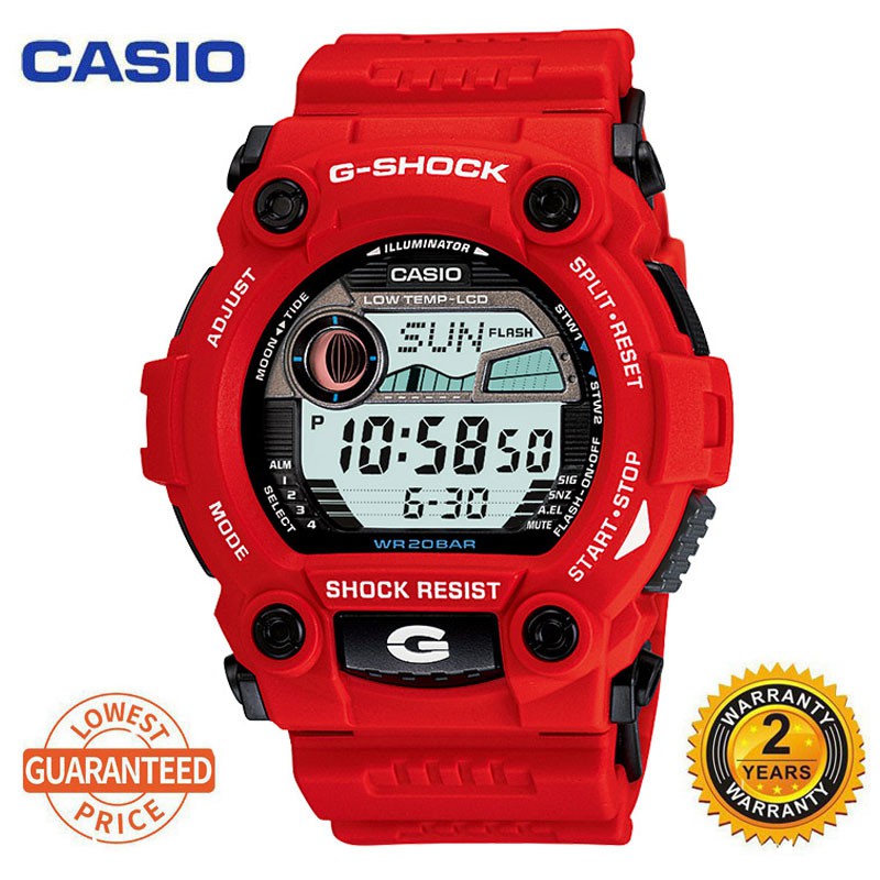 【NEW】Casio gshock  G-7900  Men Watch Black/Red G-7900A-4 Digital Sport Watches Men Watch YBpZ