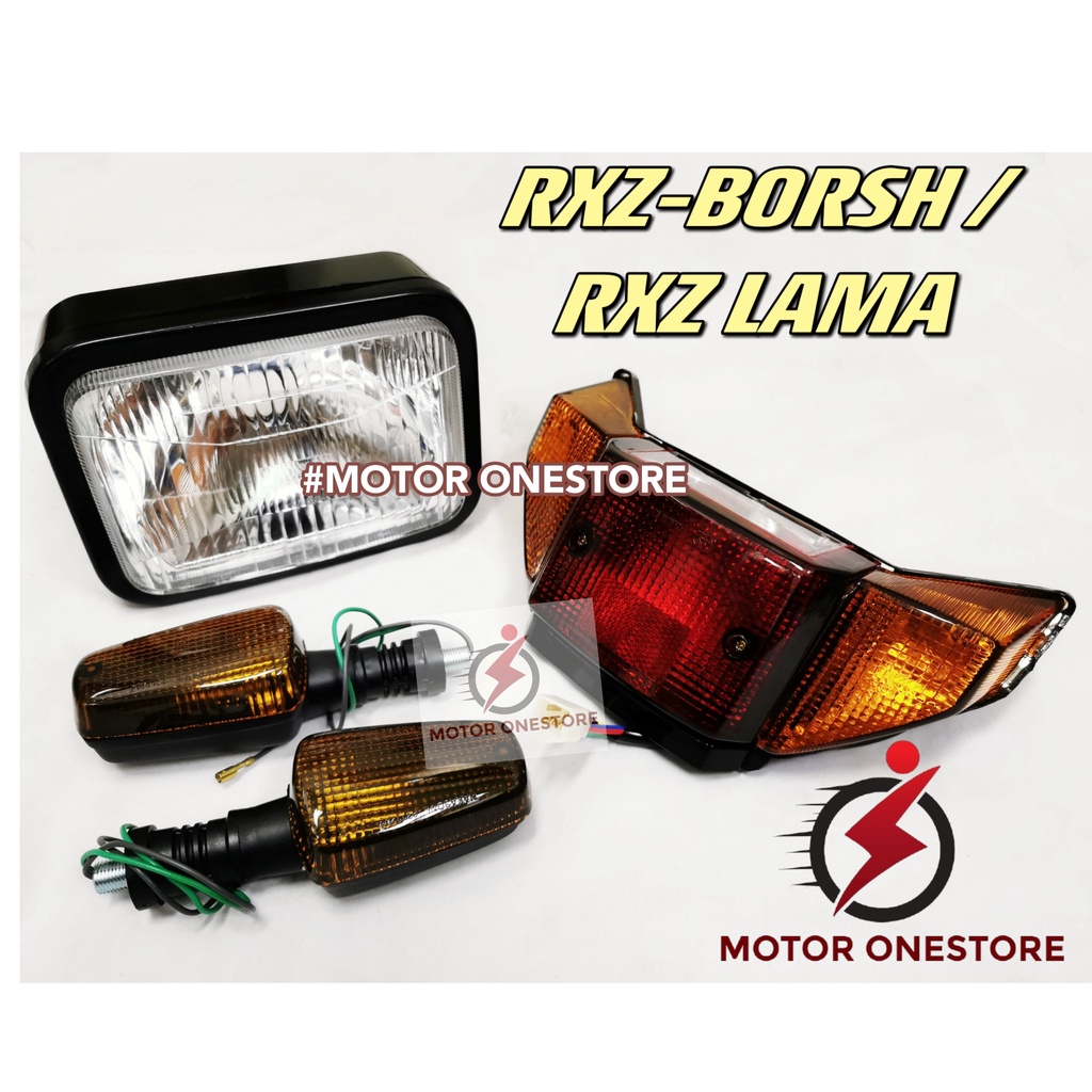 RXZ HEAD LAMP TAIL LAMP SET RXZ BORSH RXZ LAMA LAMPU DEPAN LAMPU SIGNER LAMPU BELAKANG "MOTOR ONESTO