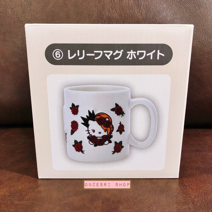 แก้วเซรามิค Yoshikitty Mug (Limited) สีขาว ขนาด 9 x 9 ซม. ตรงลายทำเป็นนูน ๆ น่ารักมาก ไม่มีวางขายทั่