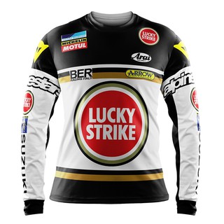 Retro l Lucky Strike Motocross Racing Shirt Jersey