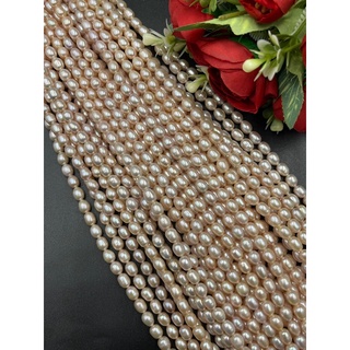 AAA oval shaped fresh water pearl ไข่มุกสดทรงวงรี