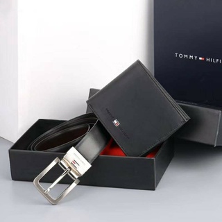 ส่งฟรี🔥กระเป๋าสตางค์ชาย เข็มขัดของแท้ 100% เข็มขัดผู้ชาย Tommy Hilfiger