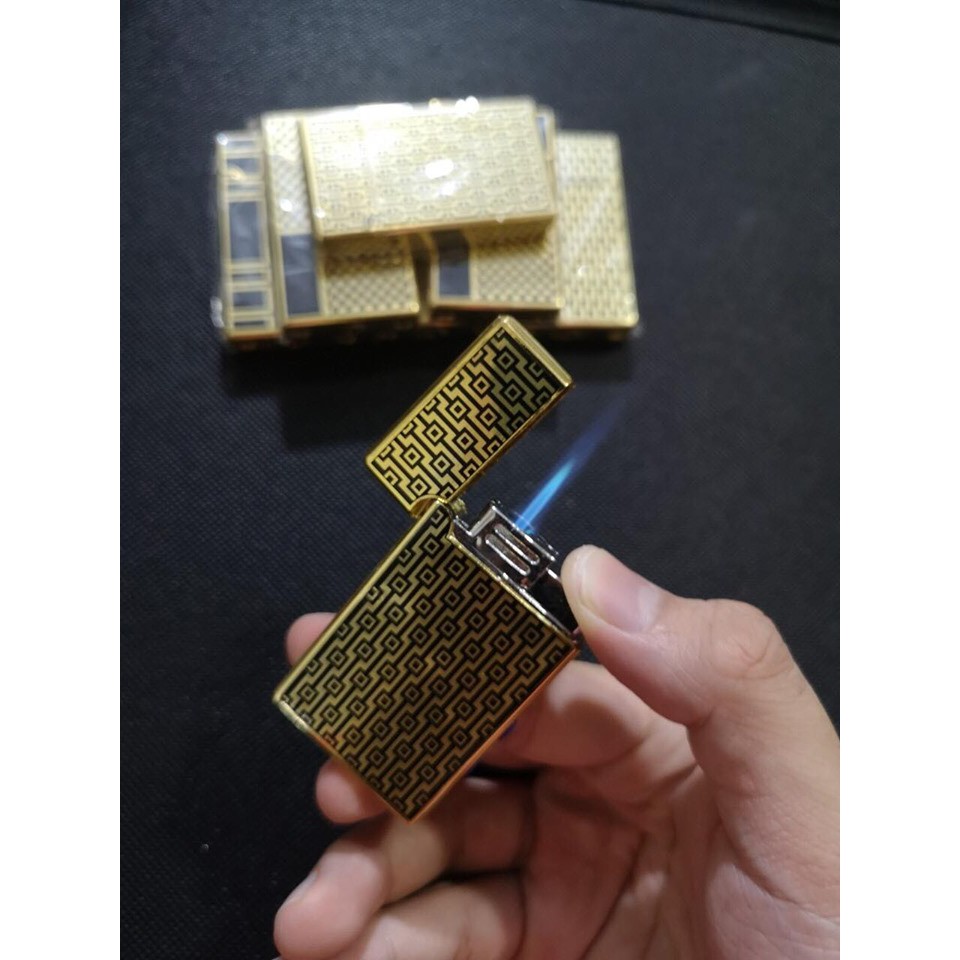 ไฟแช็กตรวจธนบัตรได้ ไฟแช็กทรง zippo สีทองโคตรเงา เปิดเสียงดังกริ๊งๆ รุ่นใหม่ พร้อมใช้งาน เติมแก๊ส น้