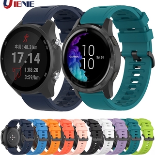 สายนาฬิกาข้อมือซิลิโคน 20 มม . สําหรับ Garmin Forerunner 245 245 M / 645 / Vivoactive 3 / Venu Sq