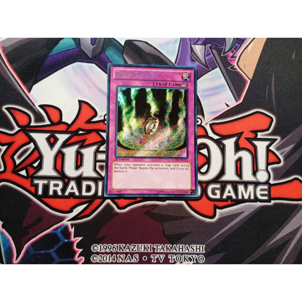การ์ด Yugioh ของแท้ - Trap Jammer - LCJW-EN111 - Secret Rare
