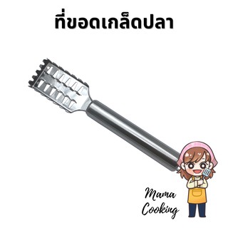 Mama Cooking - ที่ขอดเกล็ดปลา ที่ขูดเกล็ดปลา สแตนเลสแท้ แข็งแรง ทนทาน ไม่เกิดสนิม อุปกรณ์ขอดเกล็ดปลา