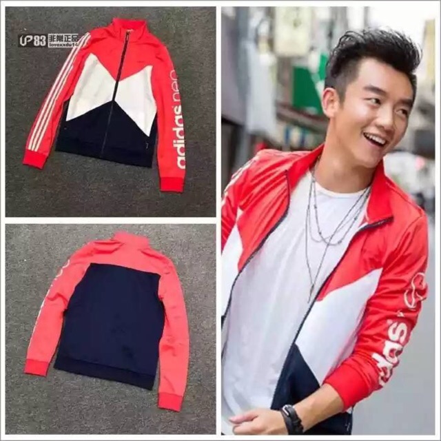 Adidas Neo Size M สีน้ำเงิน-แดง