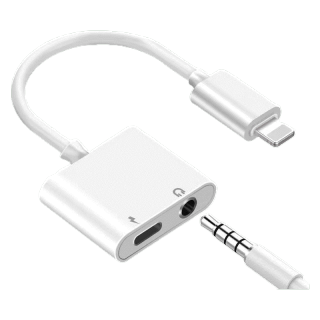 อะแดปเตอร์สายแปลงสำหรับ ios สายแปลงต่อหูฟัง 3.5มม. พร้อมชาร์จไฟ for IOS To Aux3.5 Adapter สายแปรงหูฟัง สำหรับไอโฟน ไอแพด