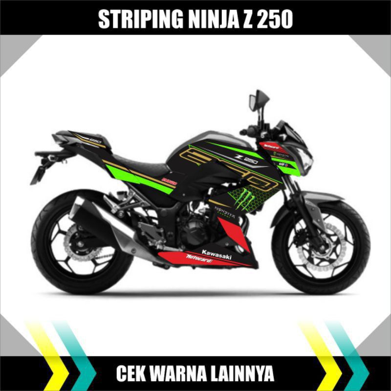 KAWASAKI NINJA Z 250 สติ๊กเกอร์ STRIPING / NINJA Z 250 สติ๊กเกอร์หลากหลาย / NINJA Z250 DECAL STICKER