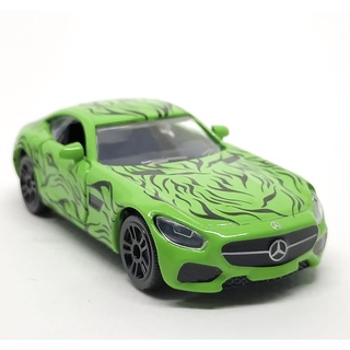 Majorette Mercedes Benz AMG GT - Artwork - Green Color /Wheels D5SB /scale 1/60 (3 inches) no Package