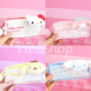 กระเป๋า Sanrio ใส่ดินสอ ใส่เครื่องเขียน  Kitty My Melody Pompompurin Cinnamonroll