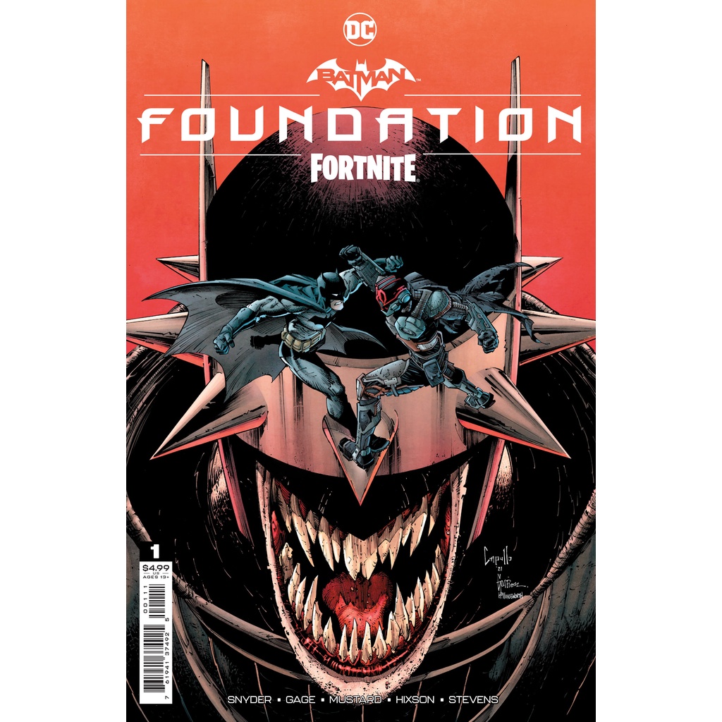 Batman FORTNITE FOUNDATION 1 (ขายดี) CVR A GREG CAPULLO &amp; JONATHAN GLAPION COMIC