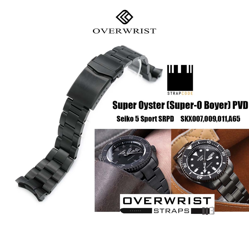 สายนาฬิกา รุ่น Strapcode Super Oyster (SuperO Boyer) PVD for SKX007