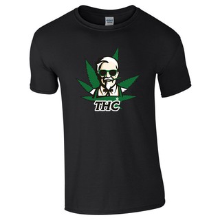 T-shirt เสื้อยืด พิมพ์ลายกังสเตอร์ Marijuana Drugs Cannabis Gangster Dope Stoner Weed Kfc สําหรับผู้ชาย S-5XL