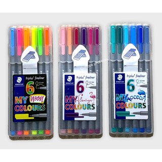 STAEDTLER ปากกาไตรพลัส 6 สี ในกล่อง