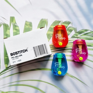 (BOSTITCH®) Twist-N-Sharp Manual Pencil Sharpener, Single Hole, 3 Pack Model PS1-ADJ-3PK กบเหลาดินสอ เครื่องเหลาดินสอ แบบใช้มือ