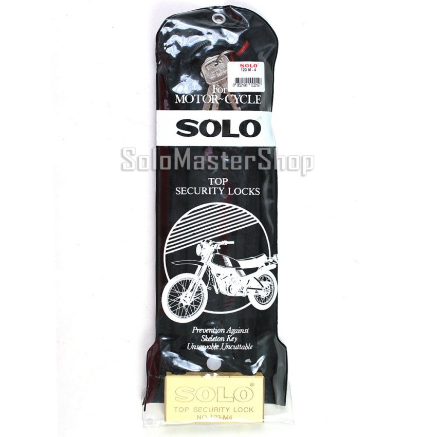 SOLO กุญแจล็อคมอเตอร์ไซค์ และจักรยาน รุ่น M-4