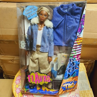 RARE 2003 MATTEL Barbies Boyfriend Flavas TRE Jean Jacket Movable Arms Legs Body ตุ๊กตาแฟนบาร์บี้ ดัดแขนขาได้ เฟลวาส สำ