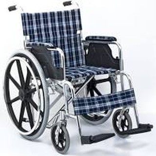 รถเข็นอัลลอยด์24นิ้วเบาะน้ำเงินเส้น Y864BLUE