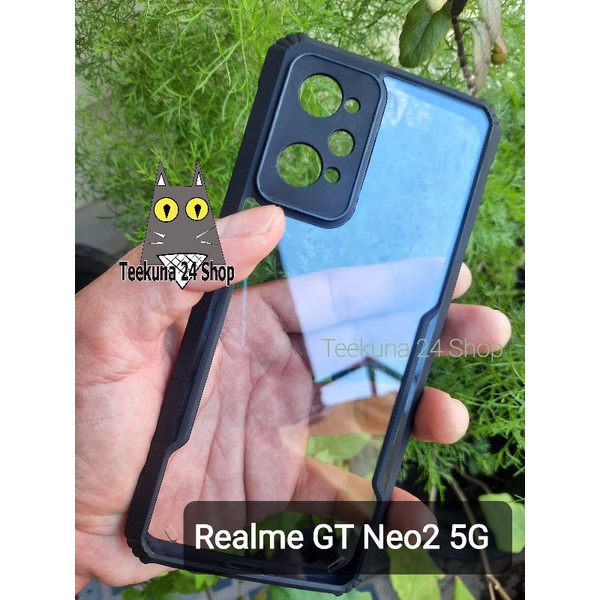 เคส Realme GT Neo2 5G ขอบซิลิโคน+หลังใส+กันกล้อง # Realme GT Neo 2 5G #